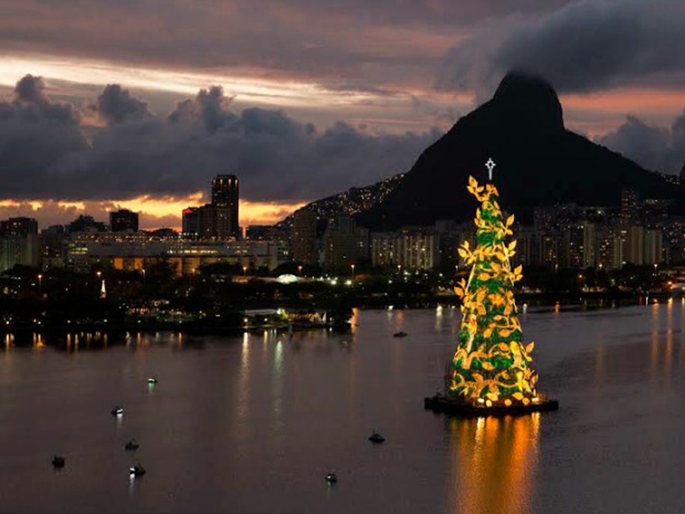 Árvore de Natal na Lagoa Rodrigo de Freitas entrou para o Guiness Book Records