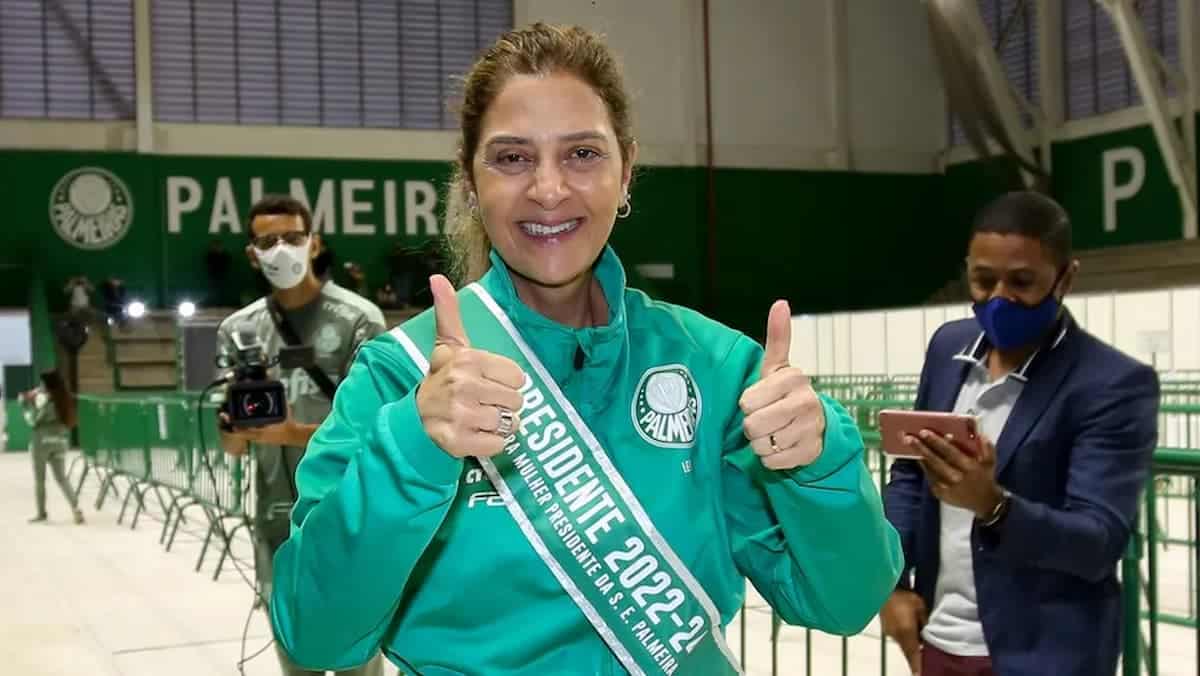 Leila Pereira, presidente do Palmeiras