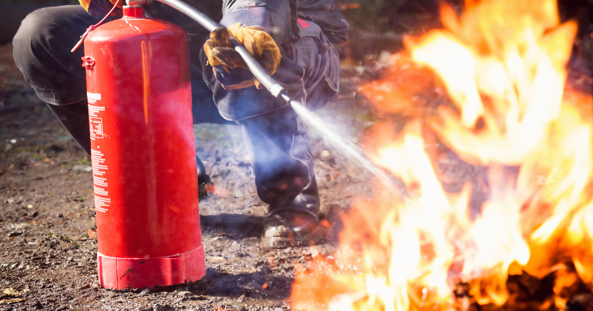 extintor de incêndio