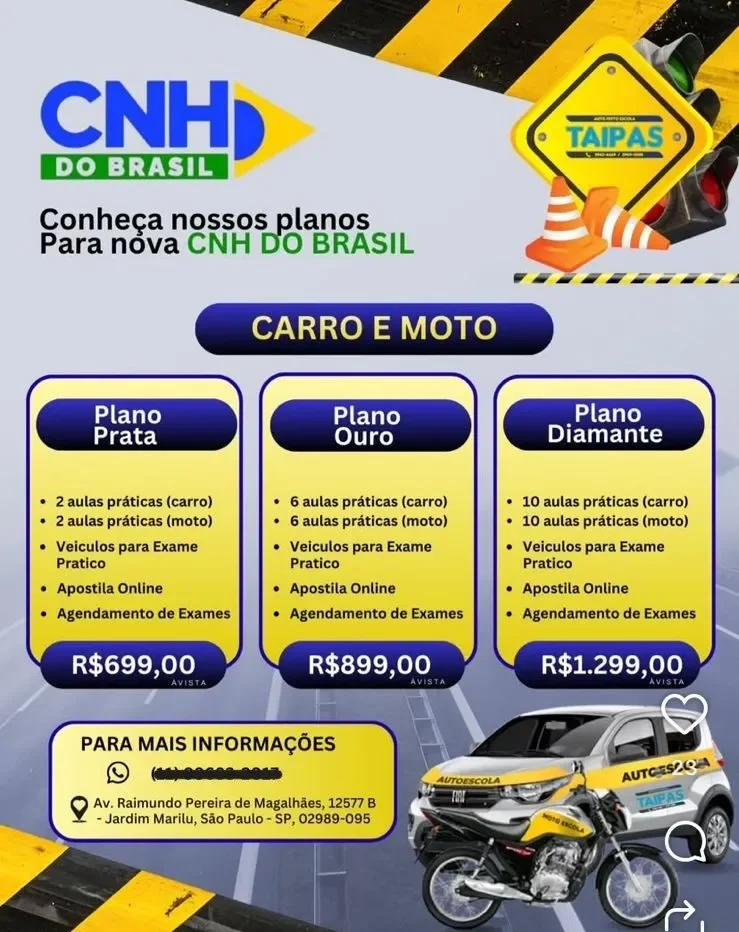 Autoescolas já oferecem pacotes a partir de R$ 240 para tirar a CNH