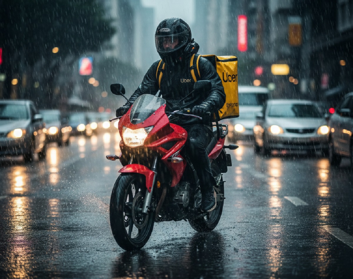 Acabou a Uber Moto na chuva? Nova lei pode travar corridas e deixar usuários na mão